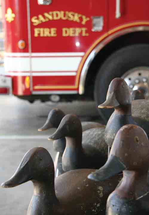 Decoys at Sandusky Fire Dept.