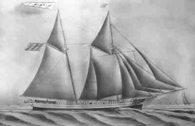 The Hyphen schooner built in 1861 in Milan,
Ohio.