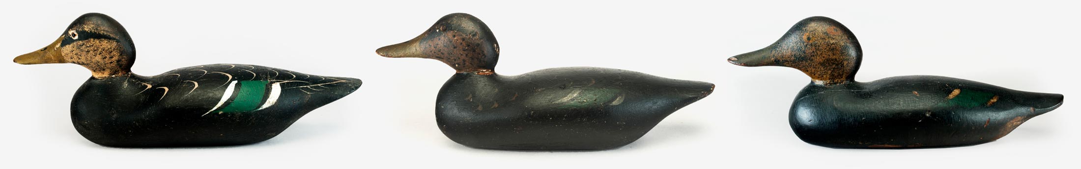 Mason Black Ducks - Glass Eye, Tack Eye, Painted Eye